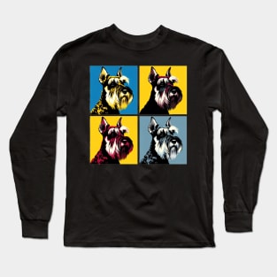 Standard Schnauzer Pop Art - Dog Lovers Long Sleeve T-Shirt